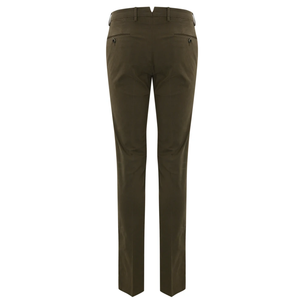 PT Torino Slim Fit Katoen Twill Broek Bruin Brown Heren