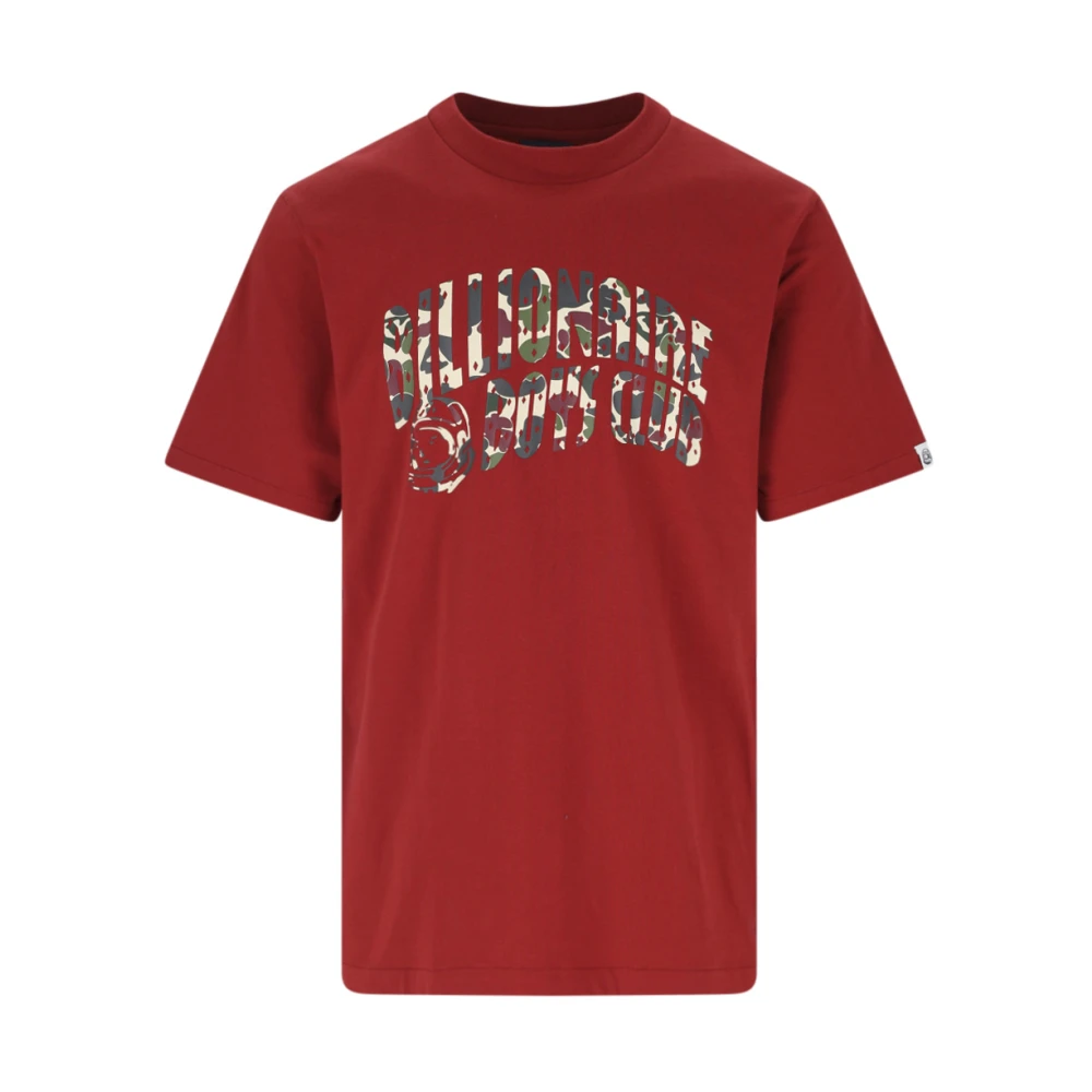 Billionaire Rode katoenen T-shirt met multicolor logo Red Heren