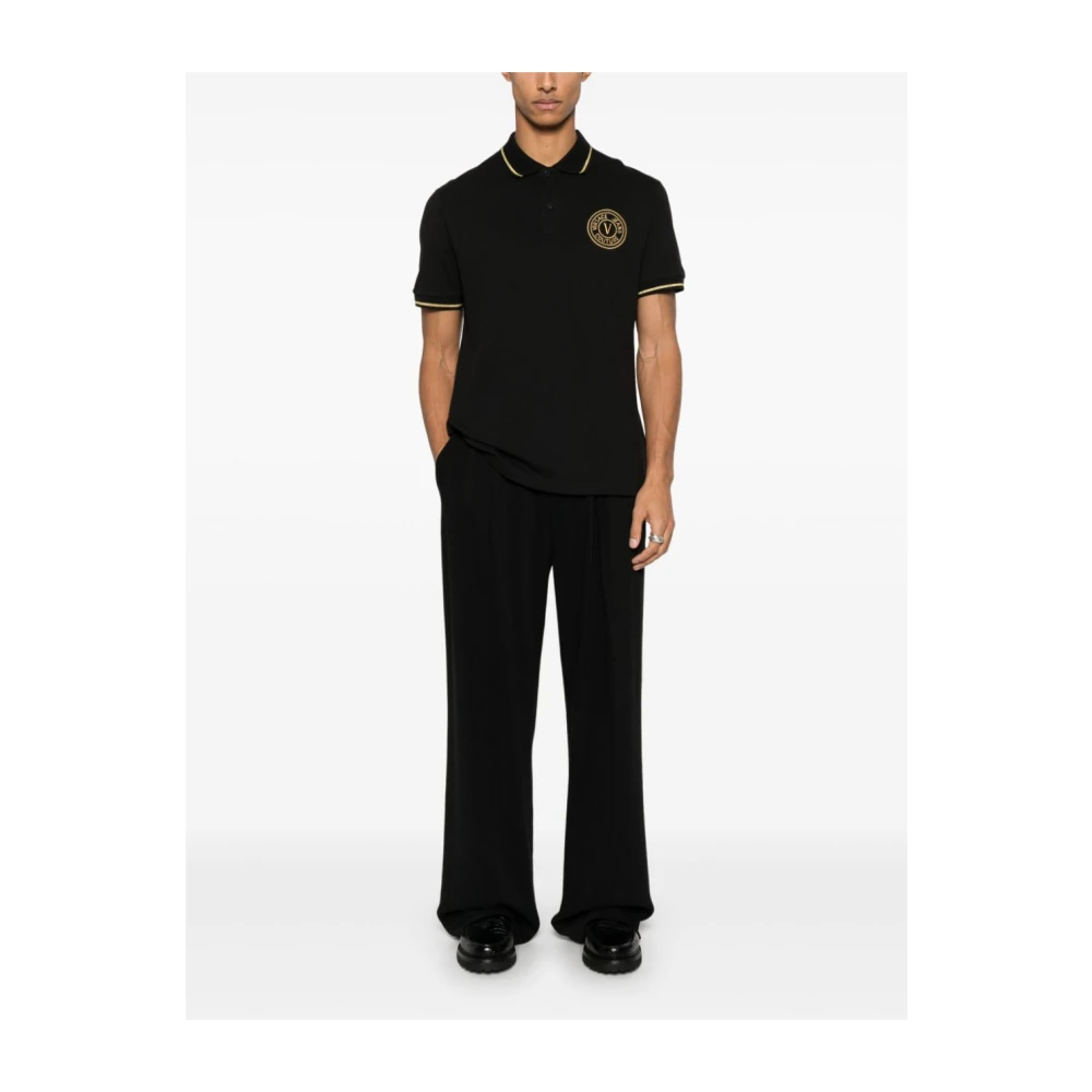 Versace Jeans Couture Stijlvolle heren T-shirts en polo's Black Heren