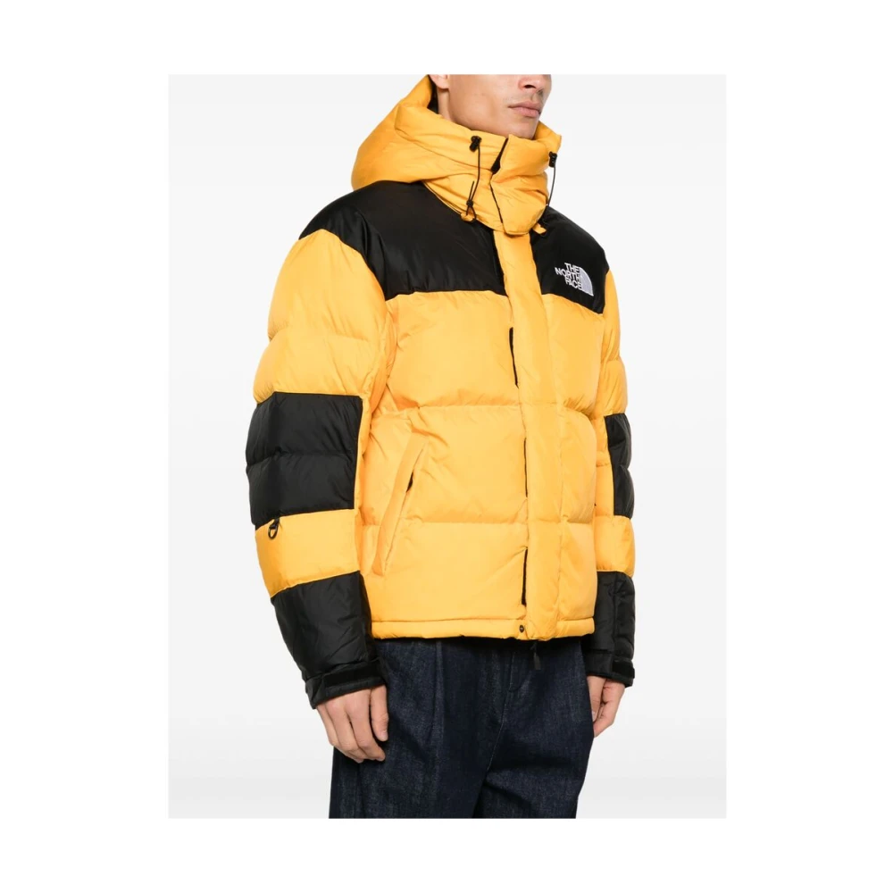 The North Face Geel Zwarte donsjas Geïsoleerd Winddicht Yellow Heren