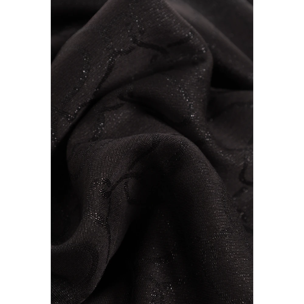 Salvatore Ferragamo Sjaal met logo Black Dames