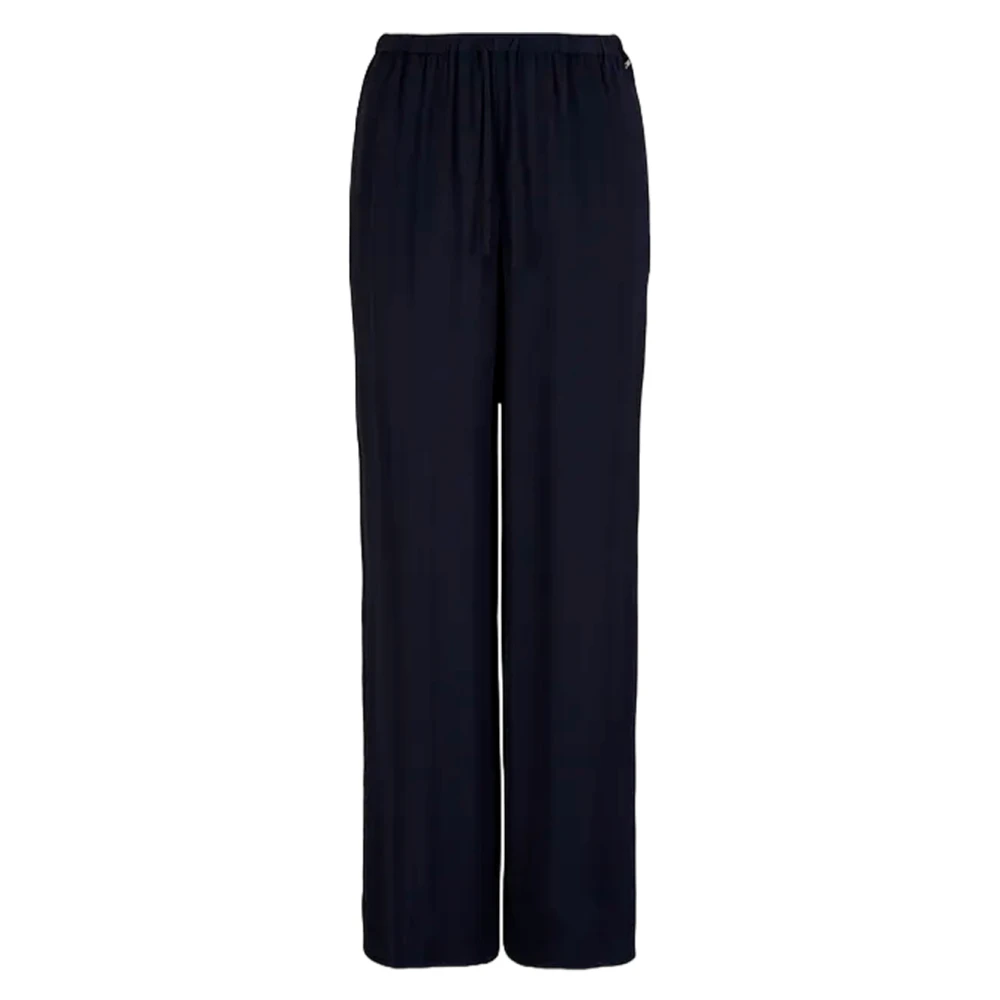 Armani Exchange Georgette Cropped Trousers Blue Dames