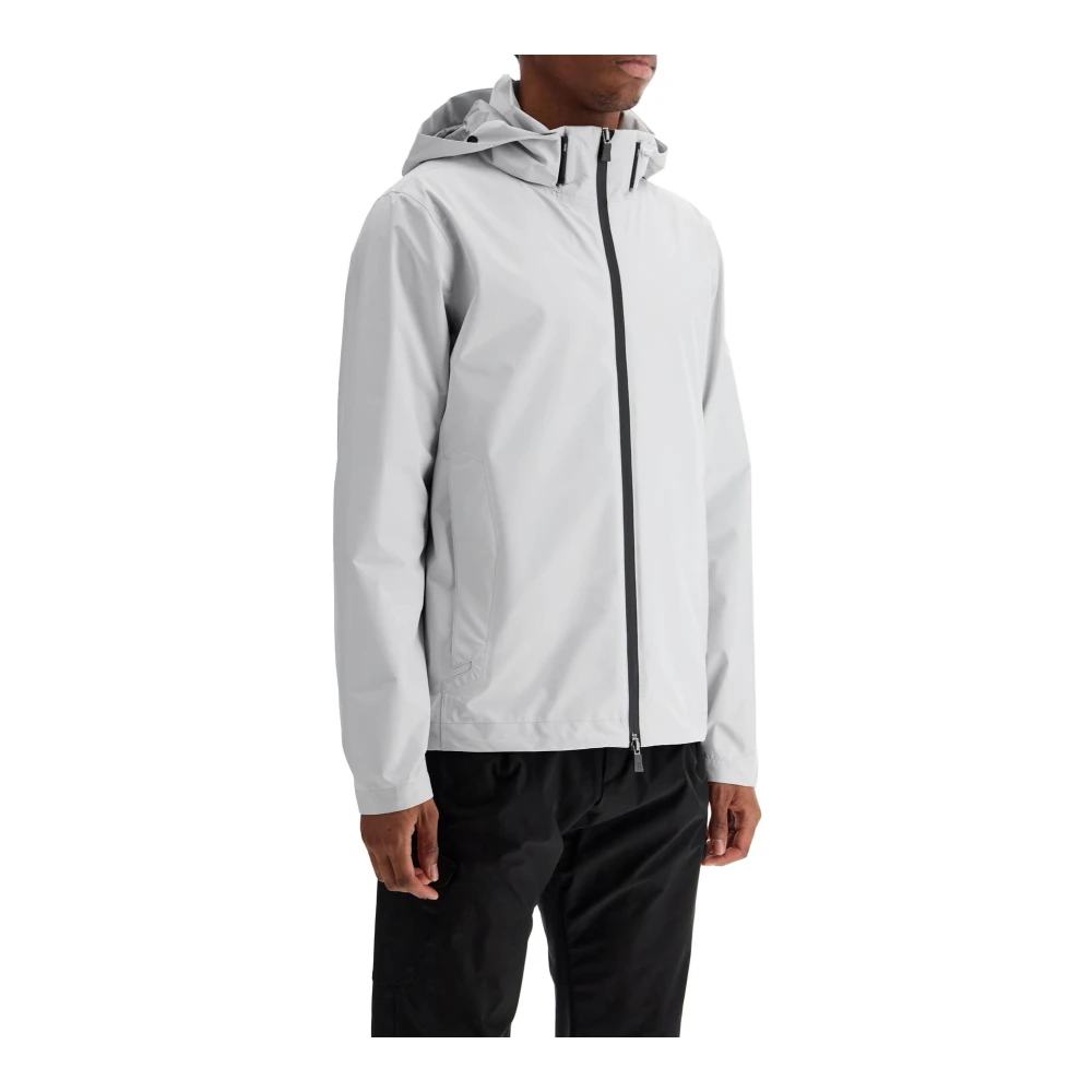Herno Waterdichte Bomber met Capuchon Gray Heren