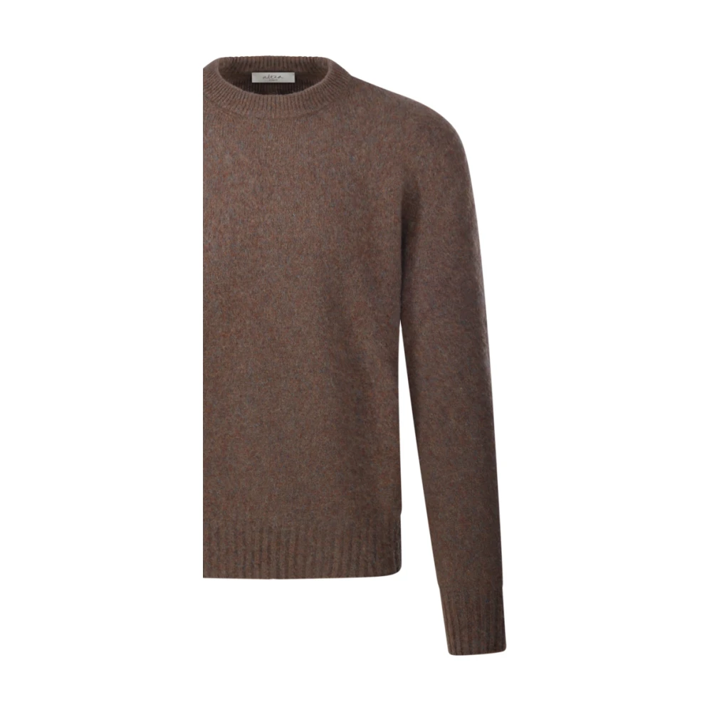 Altea Ronde Hals Sweater in Leer Brown Heren