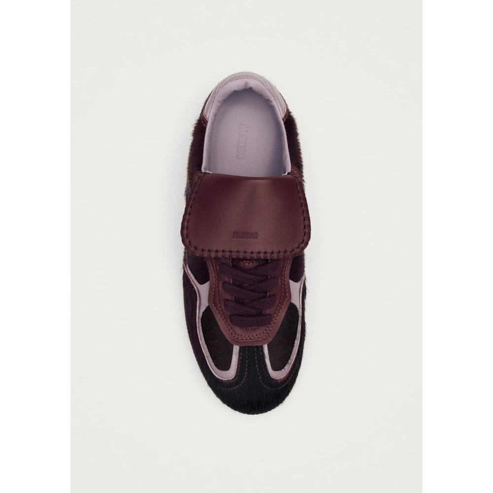 ALOHAS Tb.490 Club Soft Burgundy Leren Sneakers Red Dames