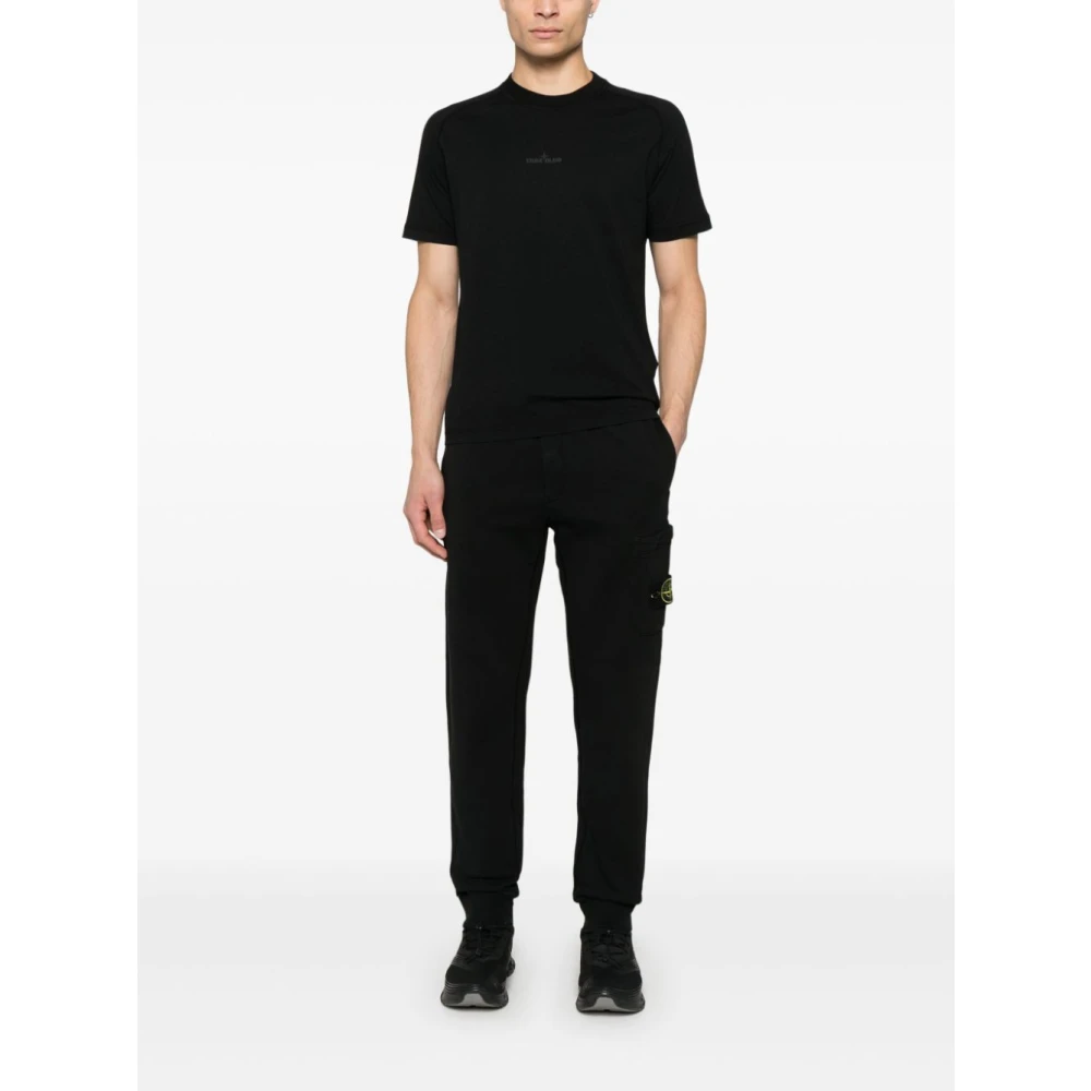 Stone Island Zwarte T-shirts en Polos Black Heren