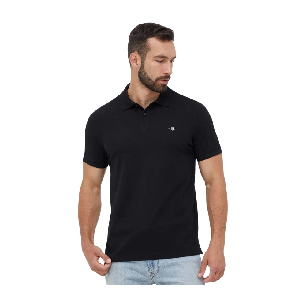 Gant Uomo Nero - Polo Camicie - Tops - S