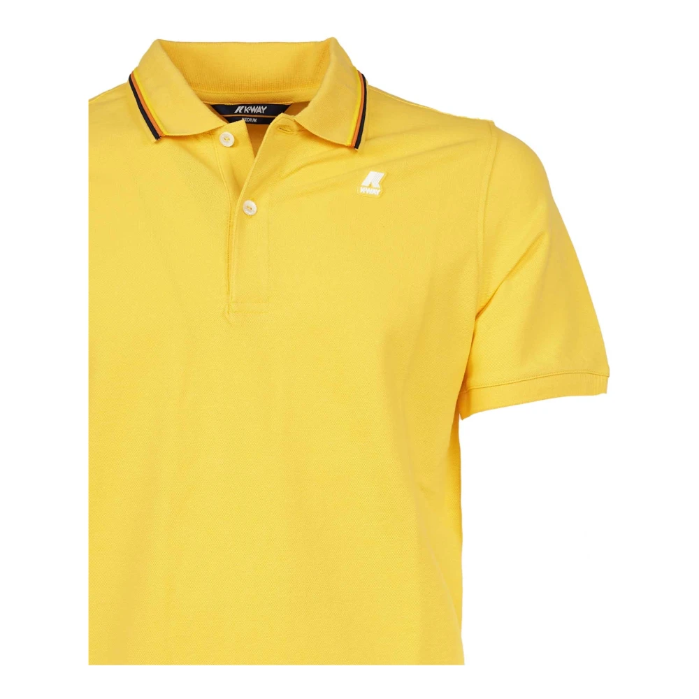 K-way Gele Slim-Fit Polo Shirt Yellow Heren