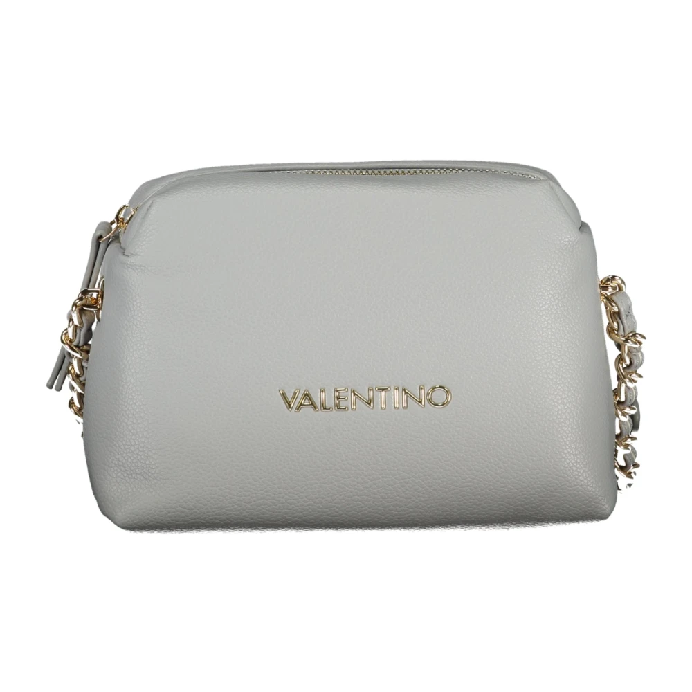 Valentino by Mario Valentino Grijze Schoudertas met Ketting en Rits Gray Dames