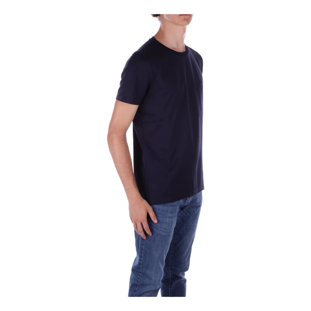 Dondup Blauw Logo Reliëf T-shirt Blue Heren