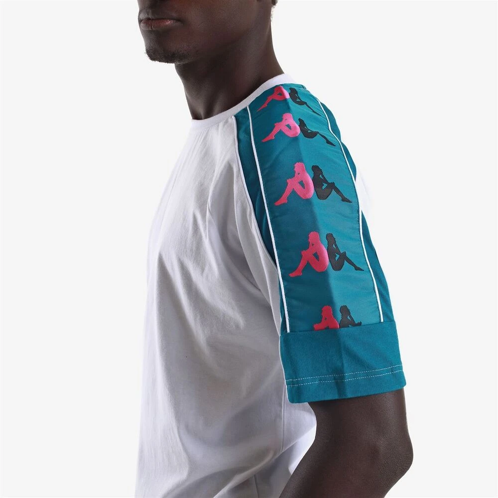 Kappa Korte Mouw T-shirt White Heren