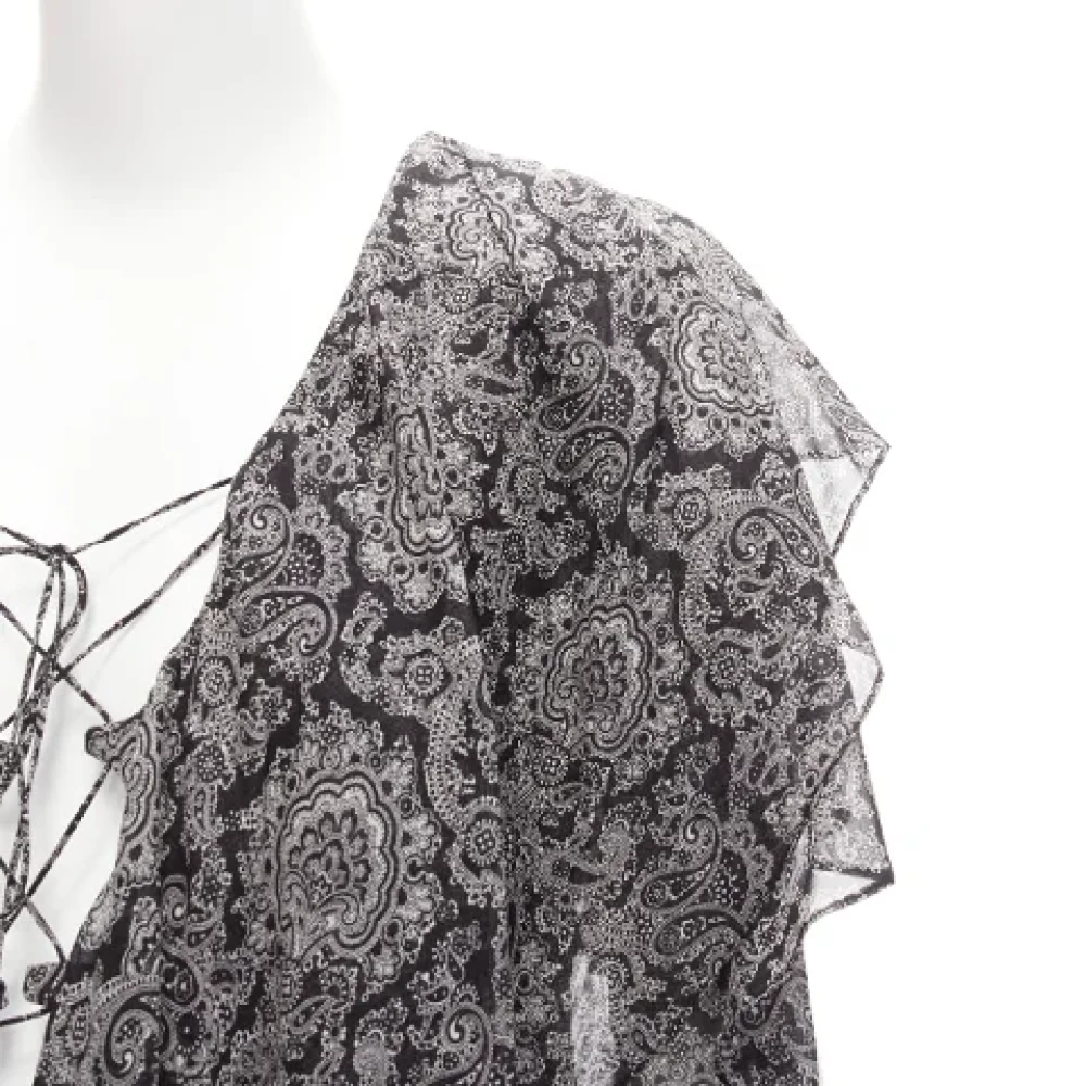 Yves Saint Laurent Vintage Pre-owned Silk dresses Black Dames