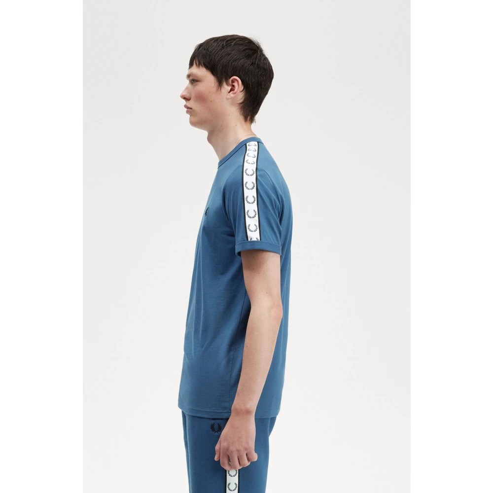 Fred Perry Ringer T-Shirt Midnight Blue Style M4620 Blue Heren