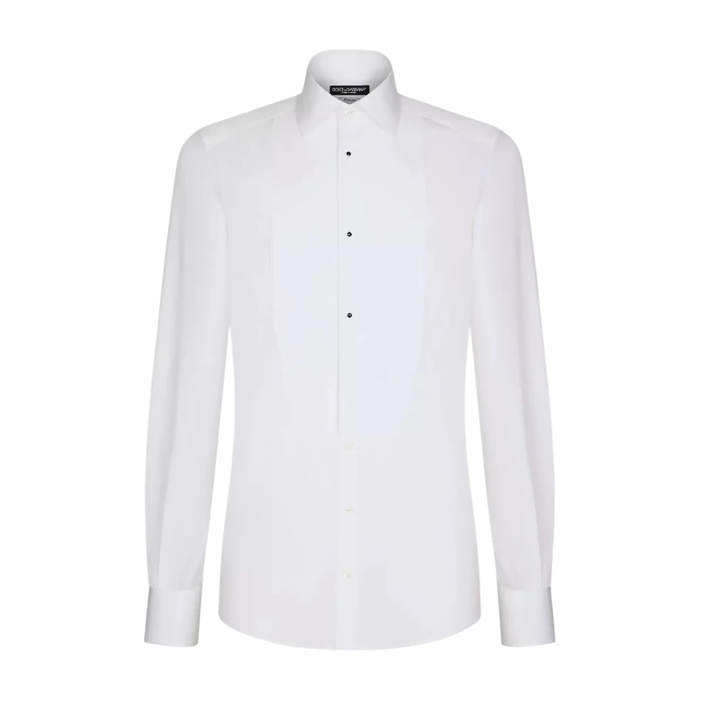 Dolce & Gabbana Men's White French Collar Button Down Shirt - Formal Shirts - 3XL - Shirts