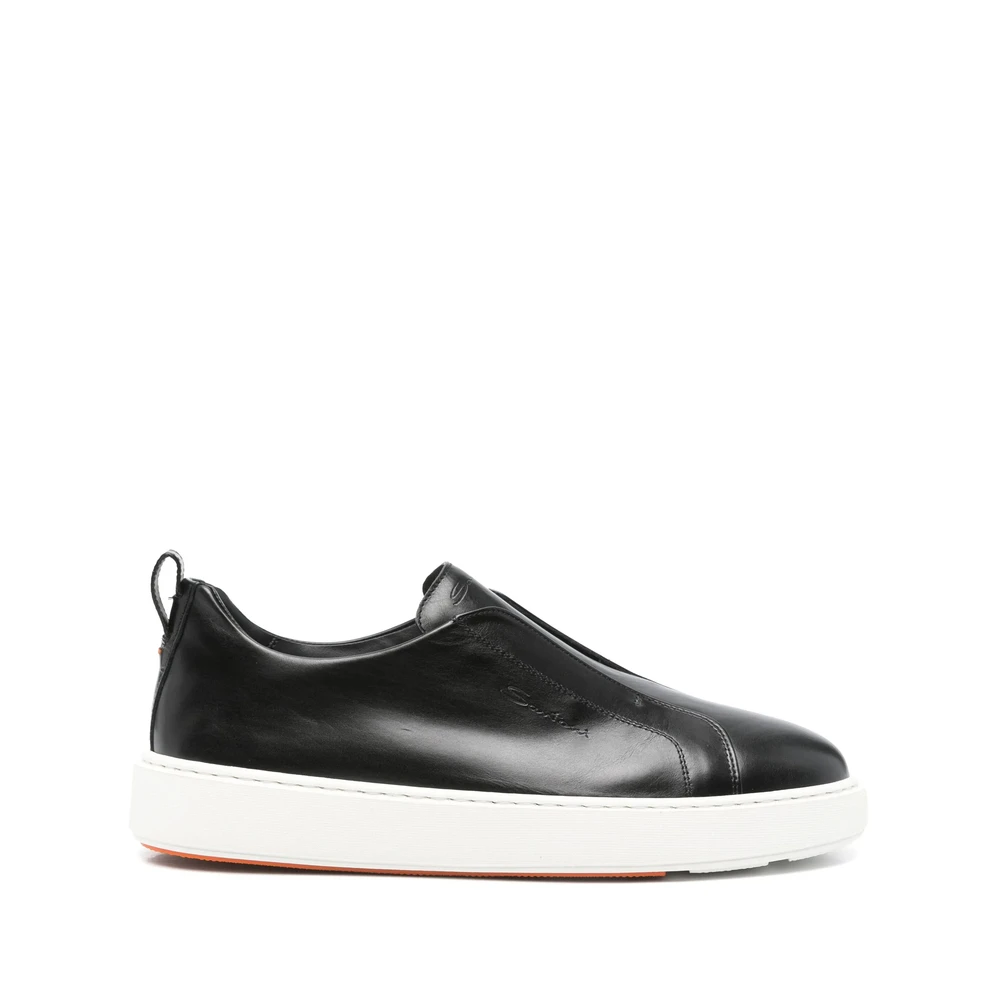 Santoni Slip-On Sneakers Heren Schoenen Zwart