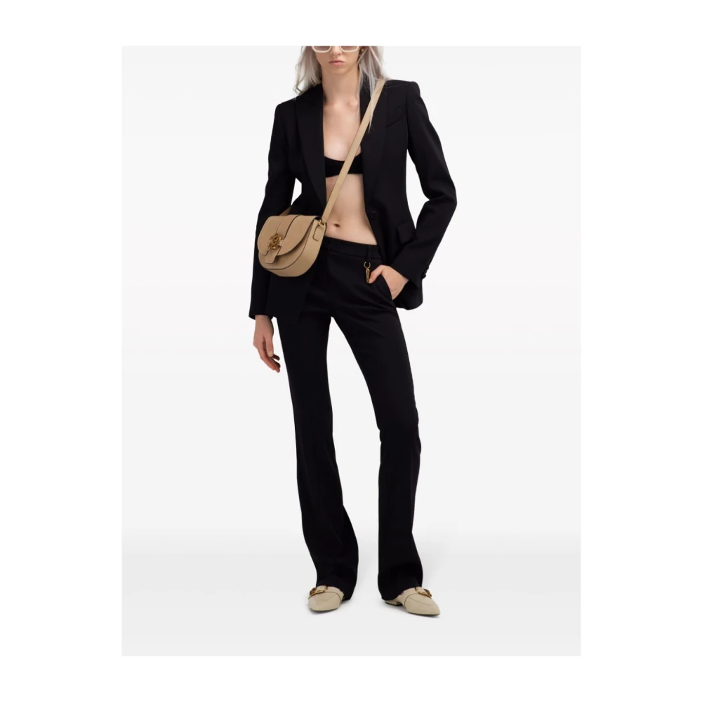 Roberto Cavalli Flare Broek Black Dames