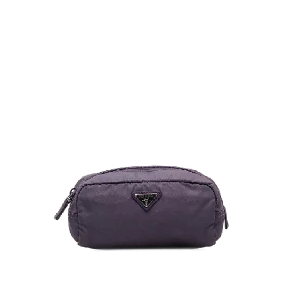 Prada Vintage Pre-owned Nylon prada-bags Purple Dames
