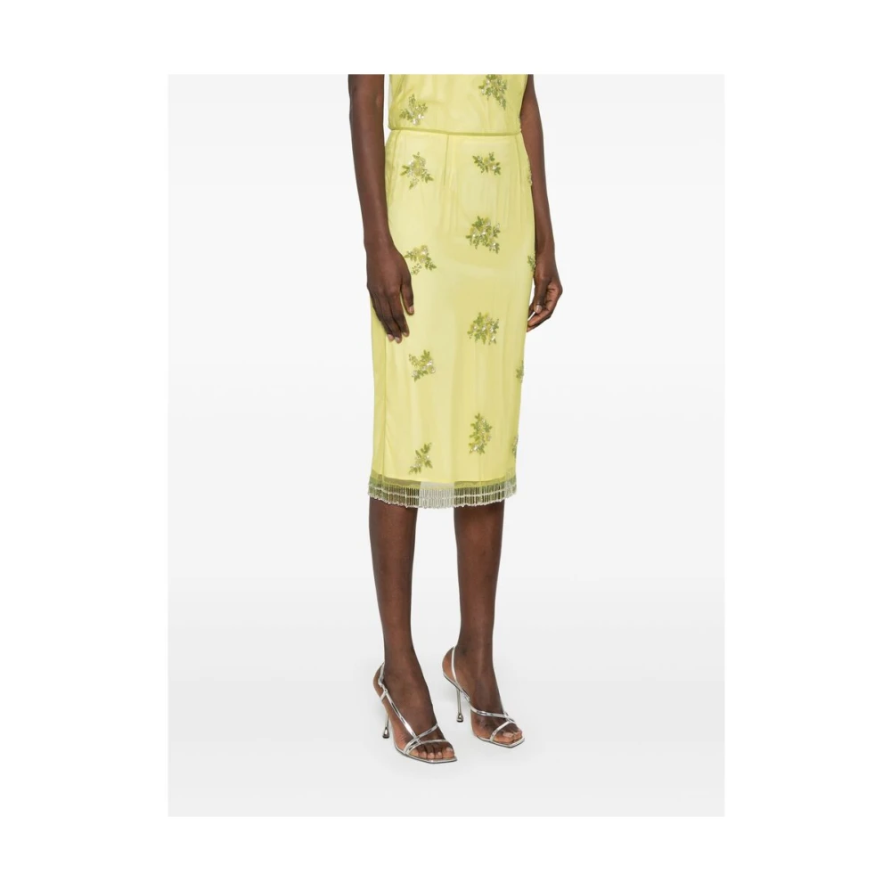 Blumarine Groene Pailletten Rok Green Dames
