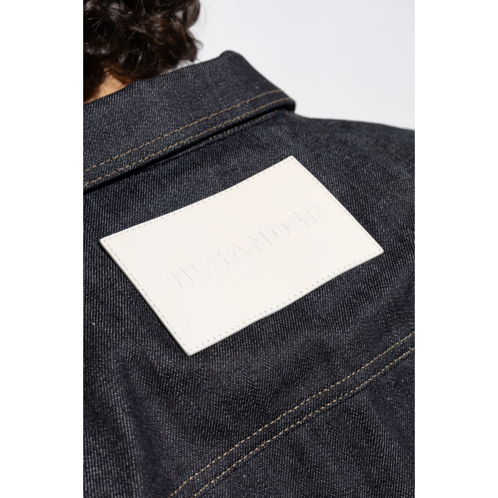 Jil Sander Denim shirt in oversized stijl Blue Heren