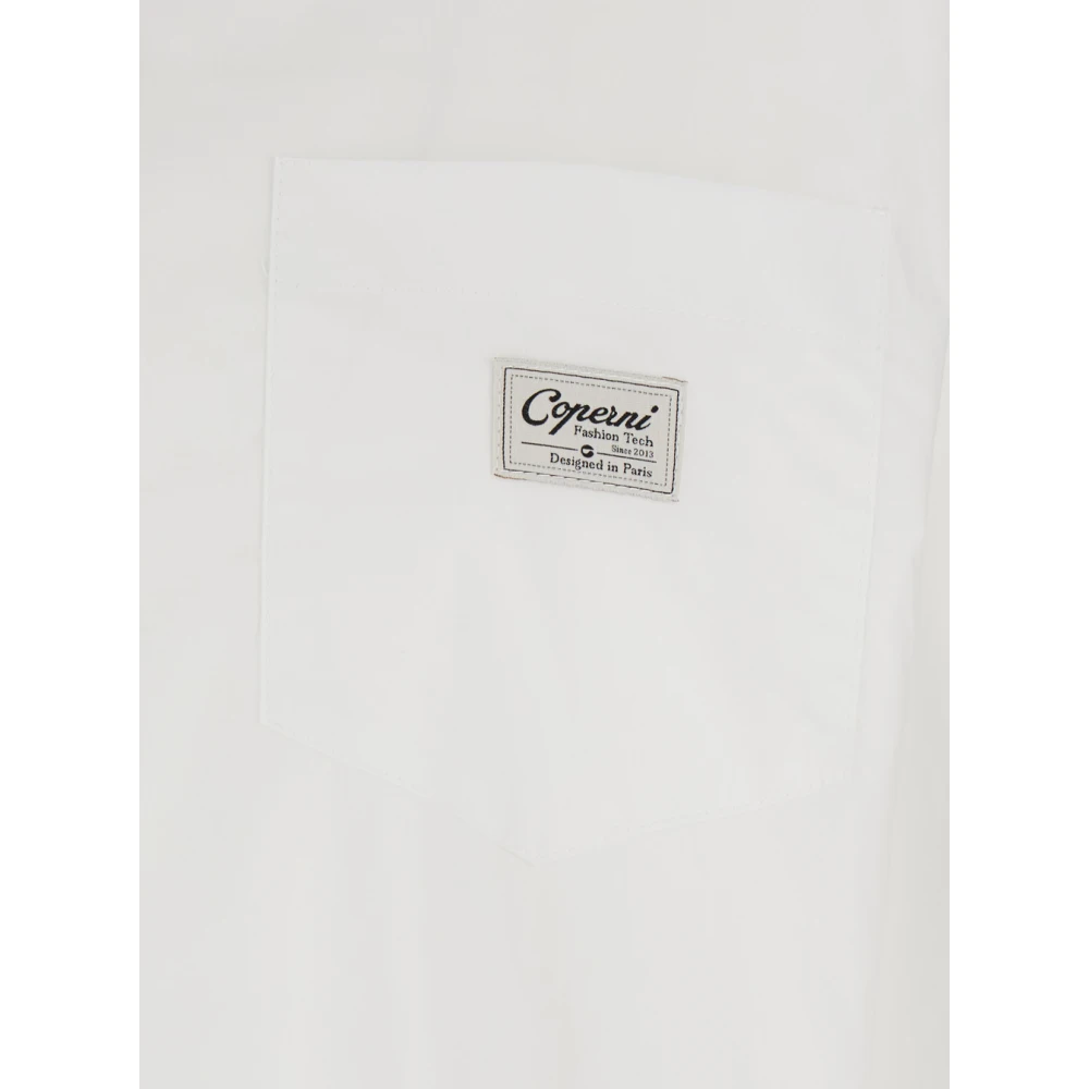 Coperni Witte Poplin Overhemd White Dames