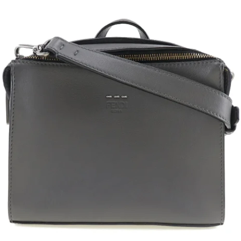 Fendi Vintage Pre-owned Leather shoulder-bags Black Dames