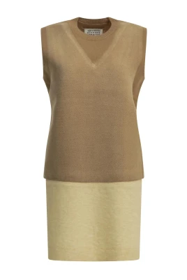 V-Neck Vest Dress
