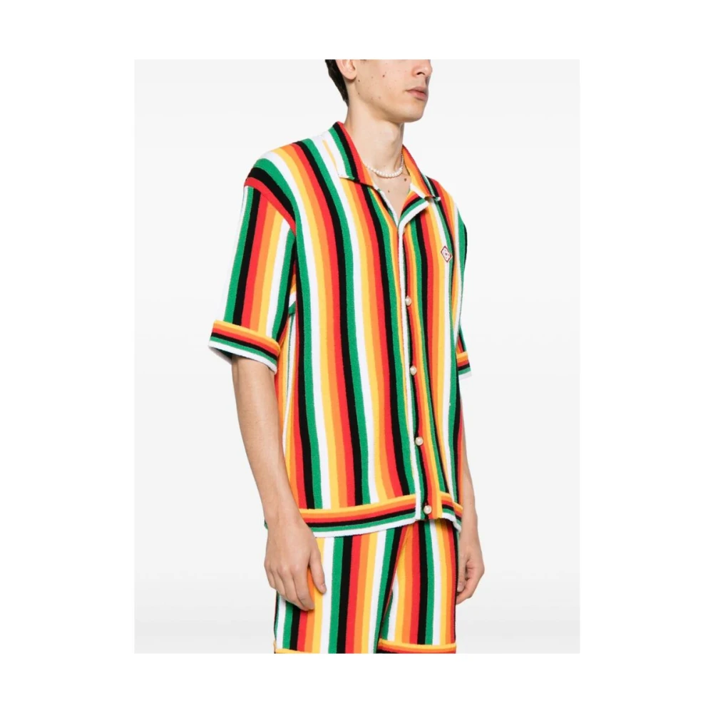 Casablanca Gestreept Katoenen Overhemd Multicolor Heren