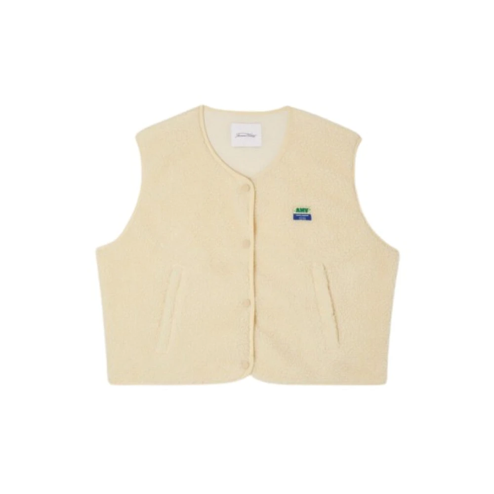 American Vintage Women's Beige Waistcoats, Xs/S, Vests