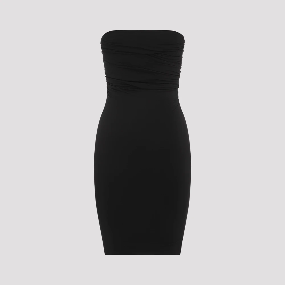 Rick Owens Zwarte Geometrische Uitgesneden Jurk Black Dames