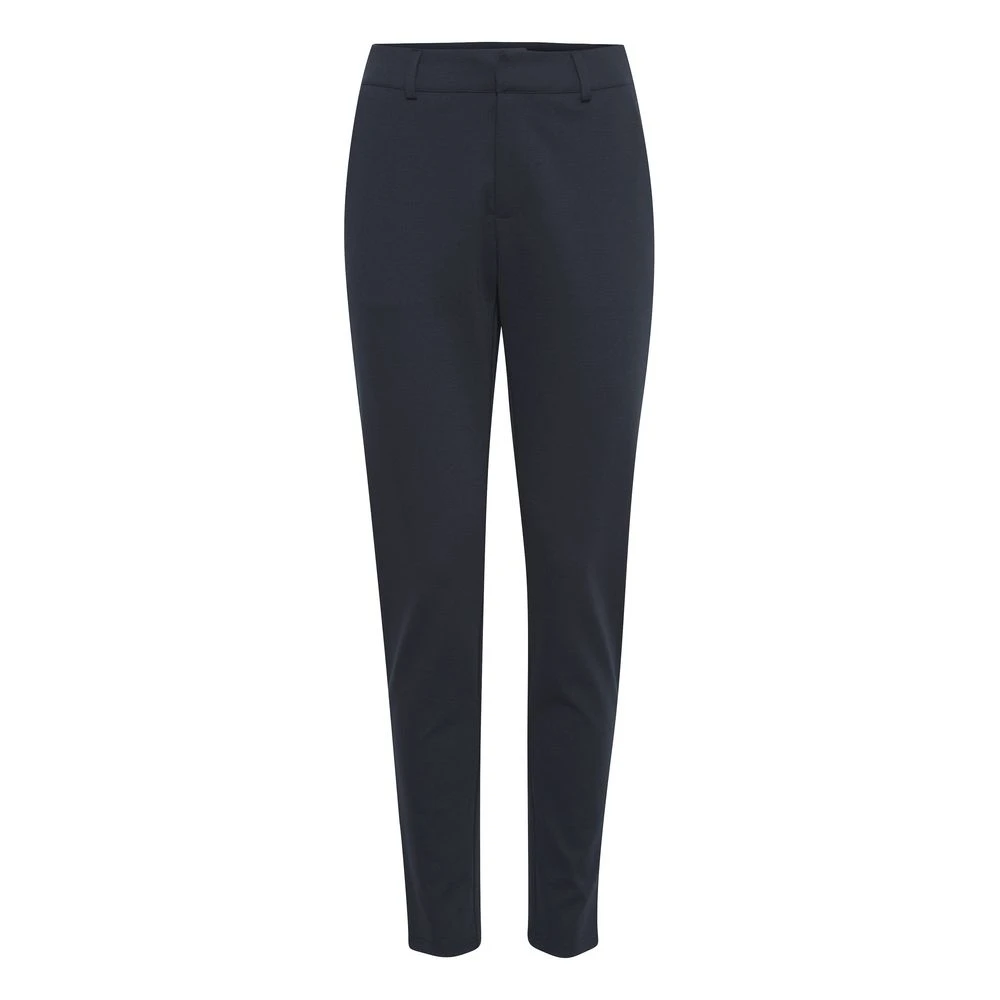 Ichi Blauwe gerecyclede polyester sigarettenbroek Blue Dames