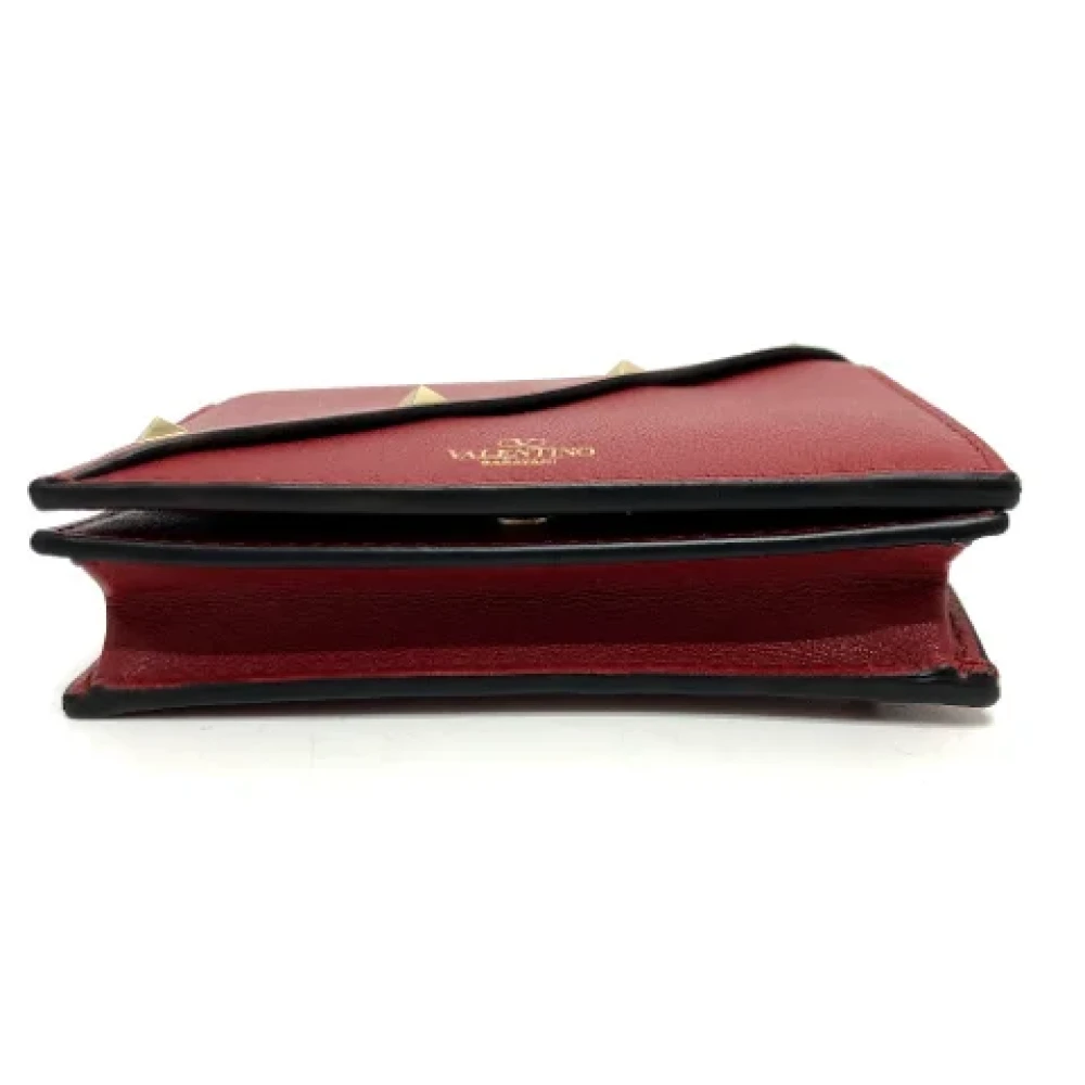 Valentino Vintage Pre-owned Leather wallets Red Dames
