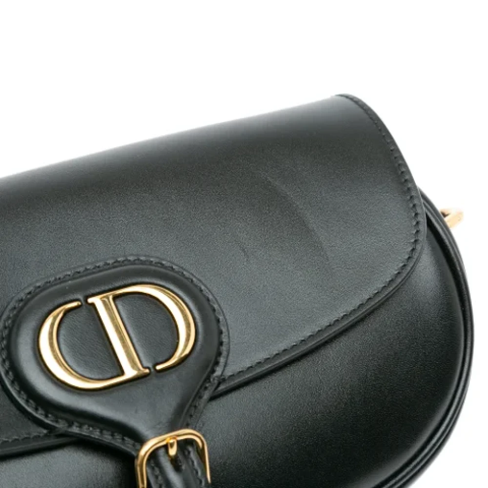 Dior Vintage Pre-owned Leather shoulder-bags Black Dames