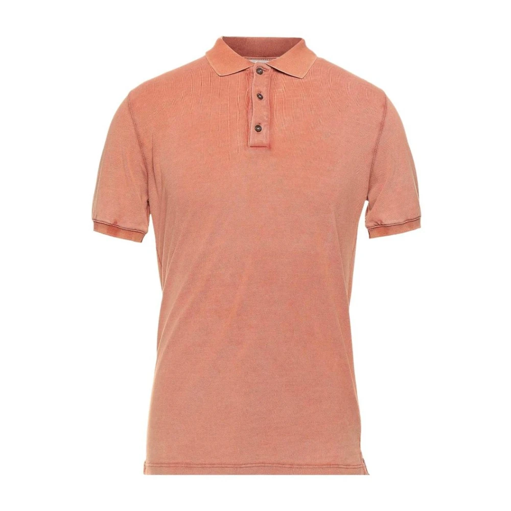 Alpha Studio Roze Katoenen Poloshirt met Drie Knopen Pink Heren