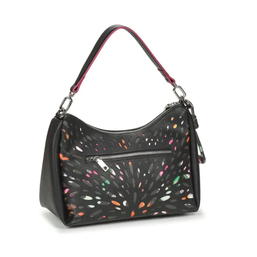 Desigual Minimalistische veelzijdige schoudertas met rits Multicolor Dames