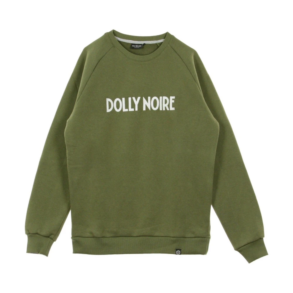 Dolly Noire Logo Capital Crewneck Sweatshirt Green Heren