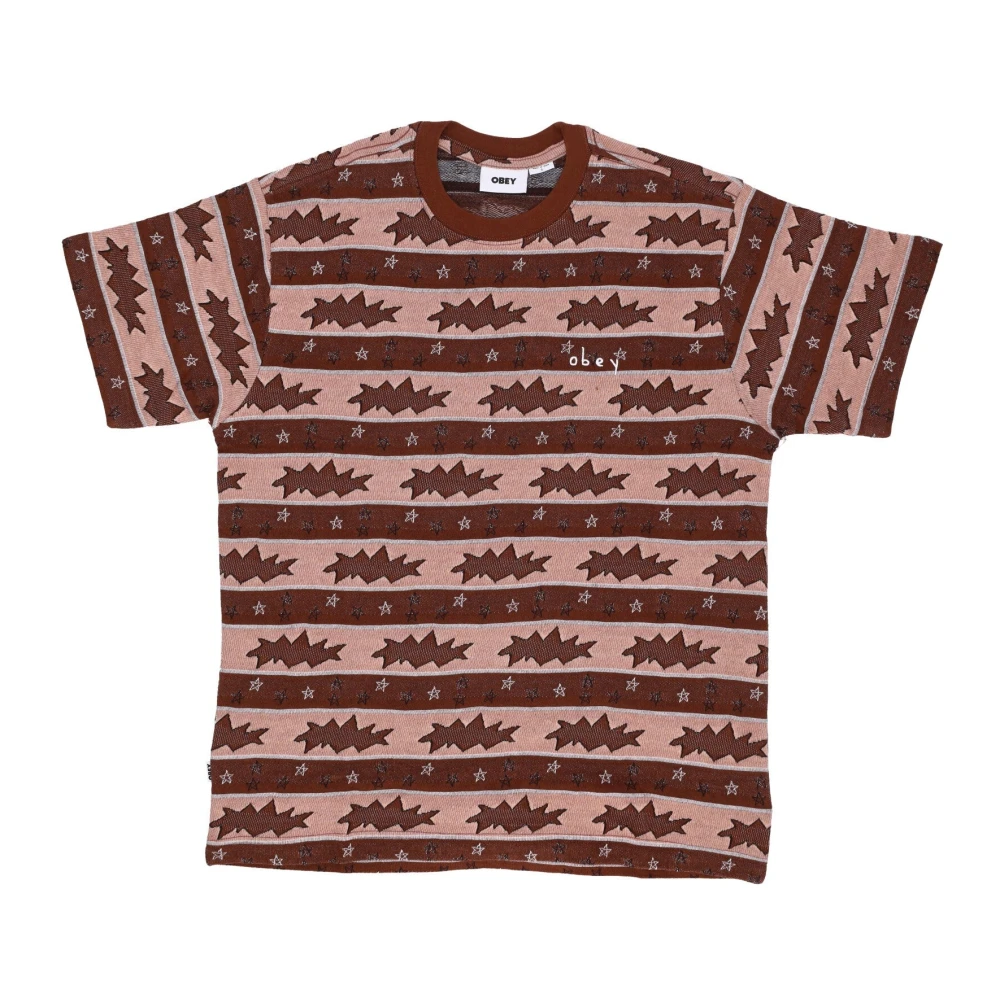 Obey Snap Tee Sepia Multi T-shirt Brown Heren