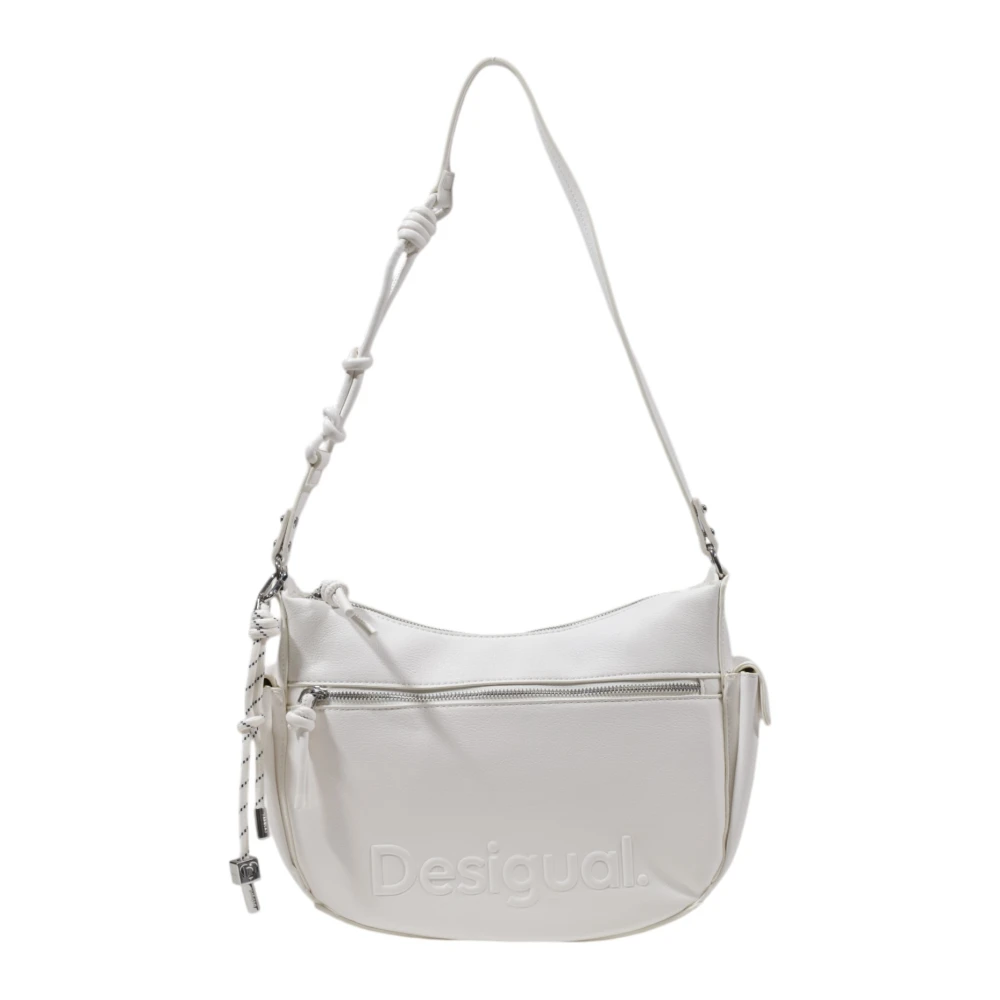 Desigual Witte rits handtas met zakken White Dames