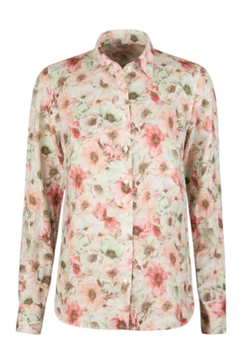 Floral Linneskjorta