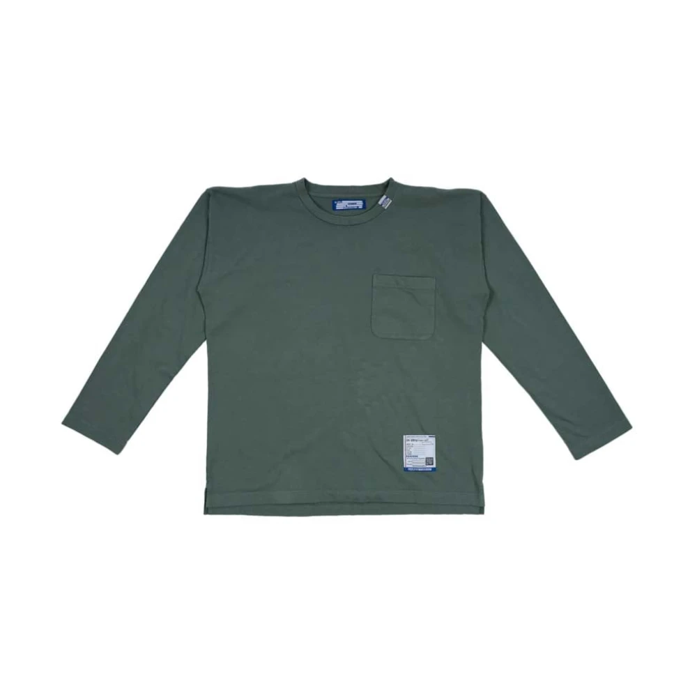 Mihara Yasuhiro Groene Heavy Weight Longsleeve T-shirt Green Heren