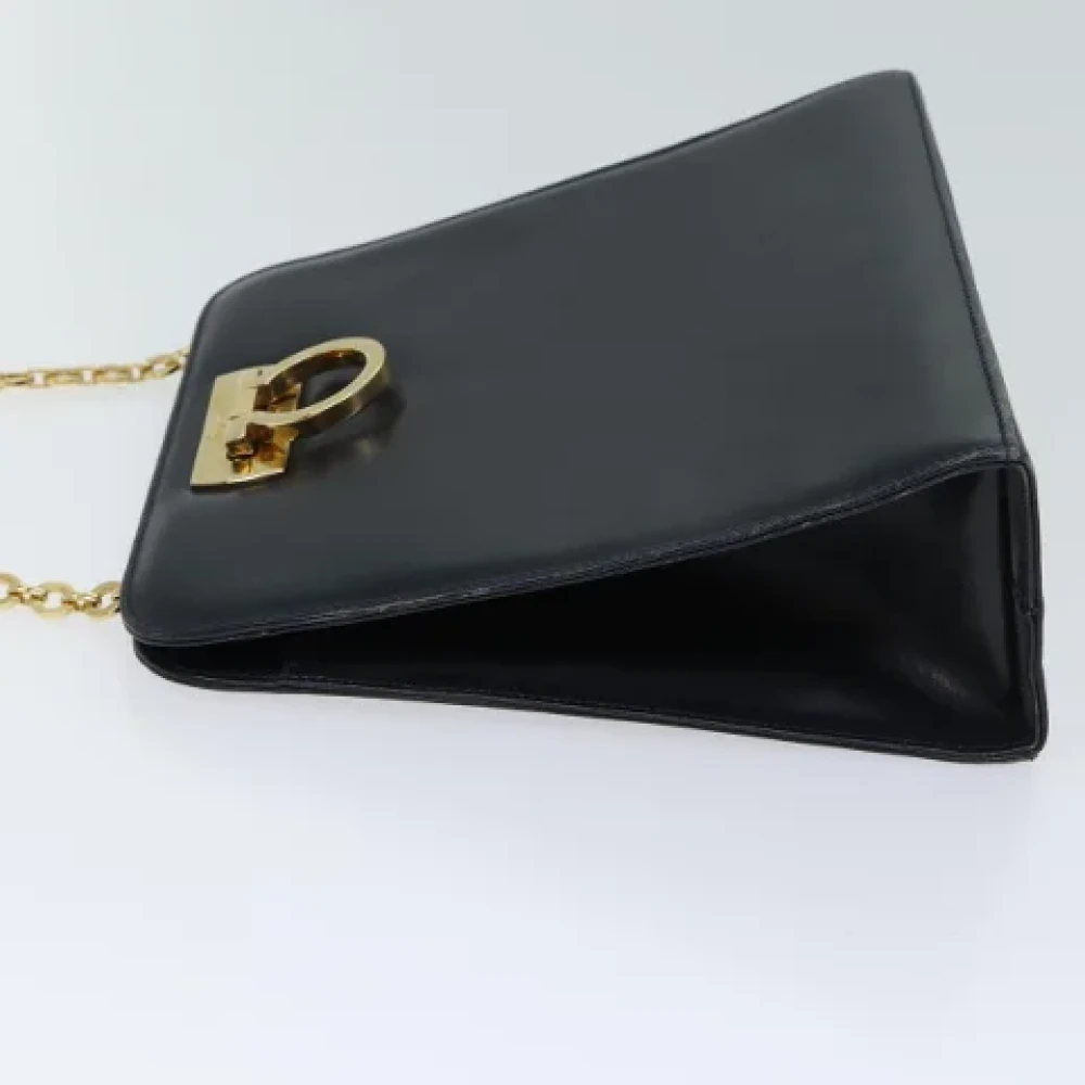 Salvatore Ferragamo Pre-owned Leather shoulder-bags Blue Dames
