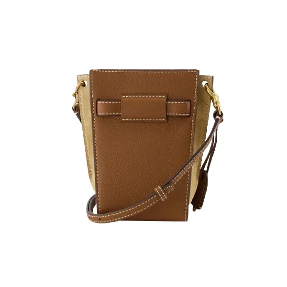 TORY BURCH Leather shoulder-bags Brown Dames
