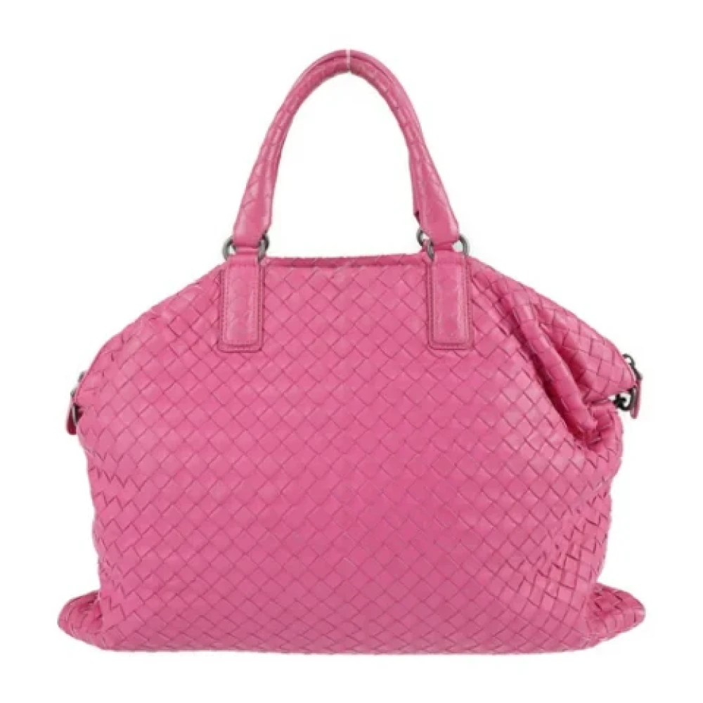 Bottega Veneta Vintage Pre-owned Leather handbags Pink Dames