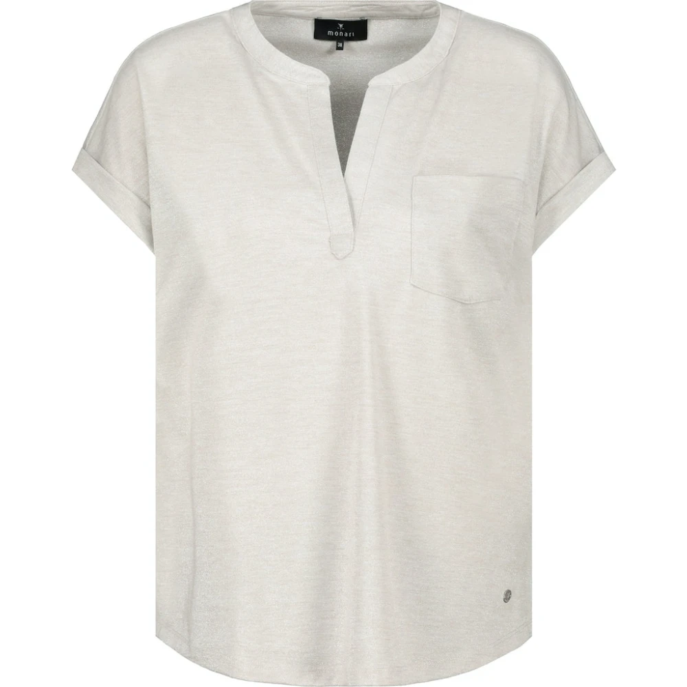 Monari shirt Lurex shirt 408193 191 Gray Dames