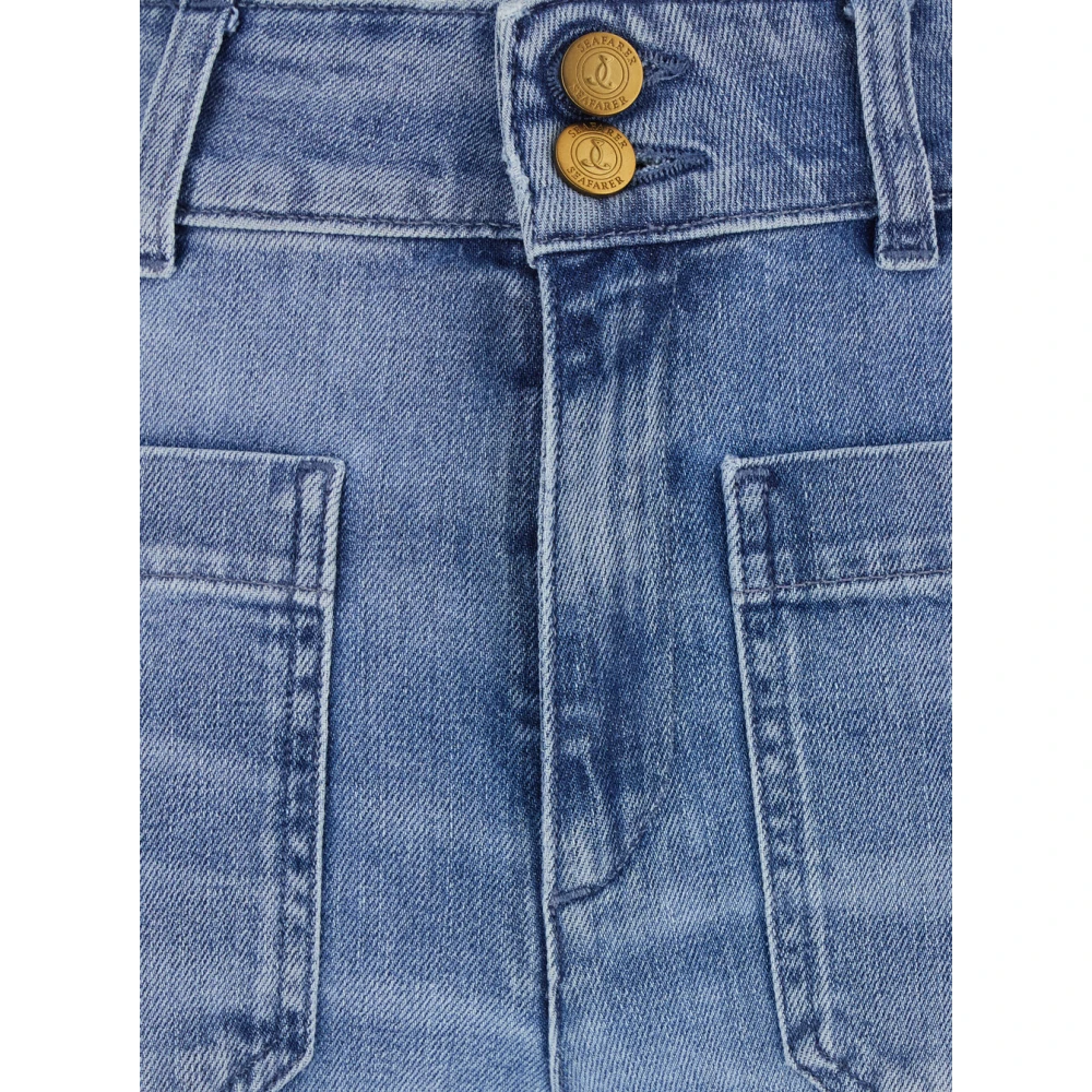 Seafarer Blauwe Katoenen Broek met Zakken Blue Dames