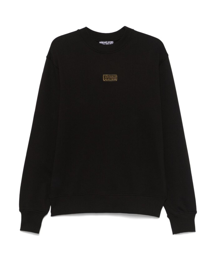 pull-col-rond-noir-manches-longues