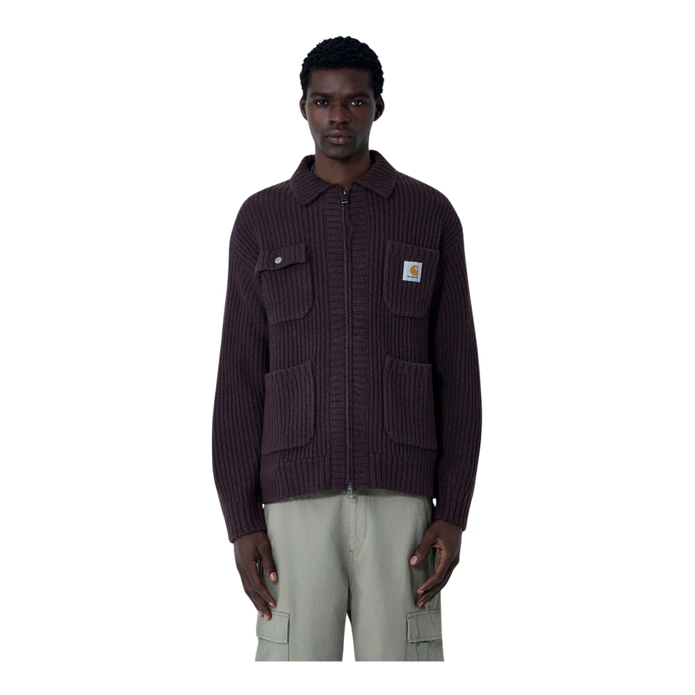 Carhartt Wip Men's Brown Chore Knit Cardigan