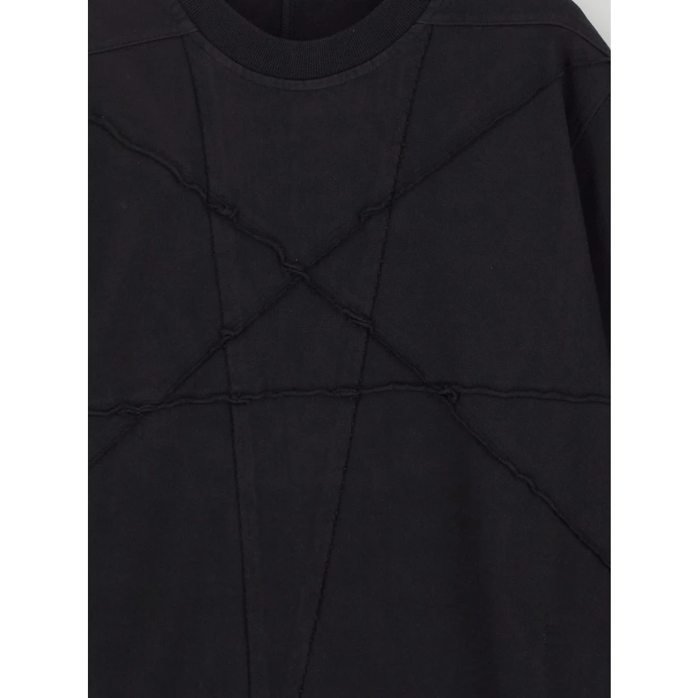 Rick Owens Cotton Jumbo SS T-shirt Black Heren