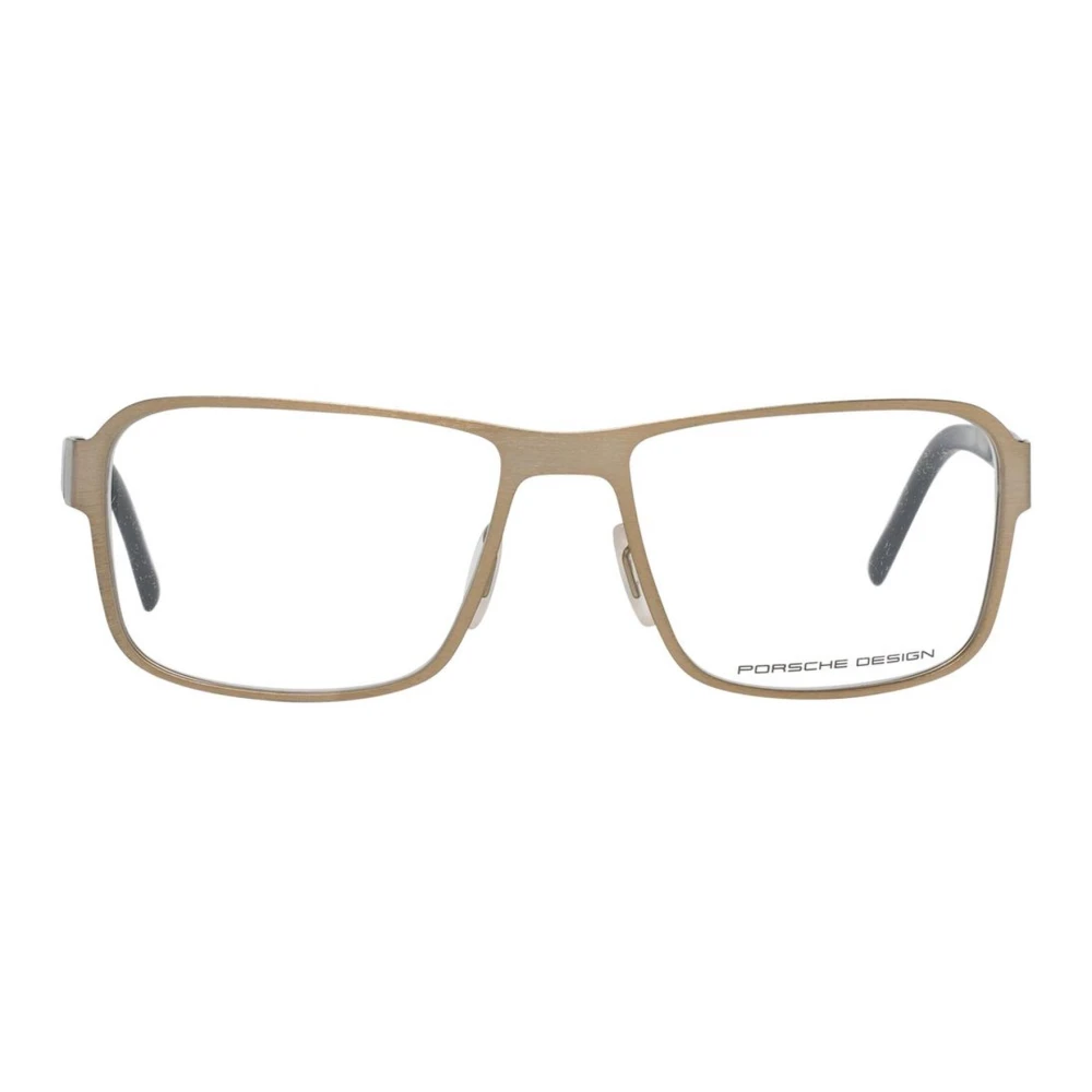 Porsche Design Gouden Rechthoekige Optische Monturen voor Mannen Yellow Heren
