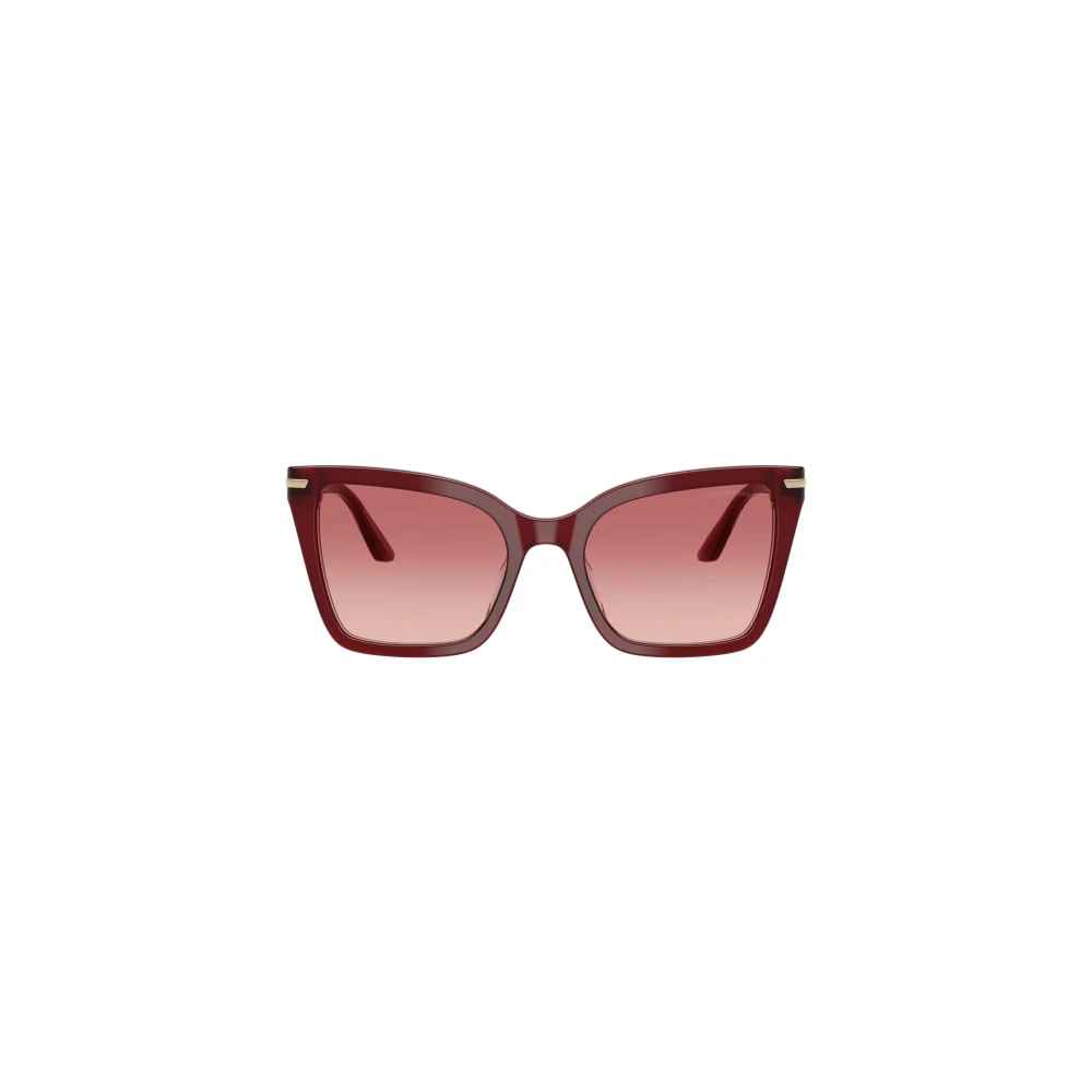 Emporio Armani Red/Pink Ea4273bu 6377A5 Woman Sunglasses Acetate Squa Normal Nuanced - Image 3