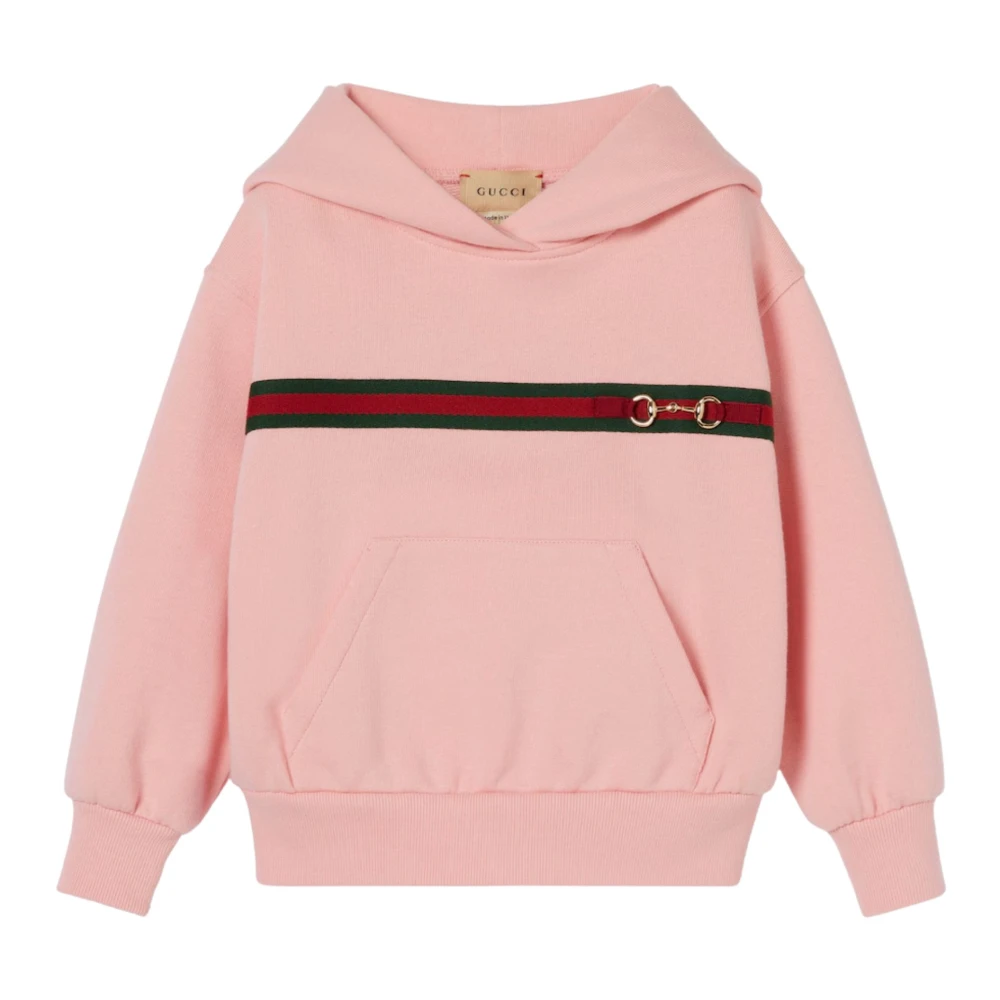 Gucci Girls Pink Kids Sweatshirts, 8 Y, Cotton Sweatshirt With Web